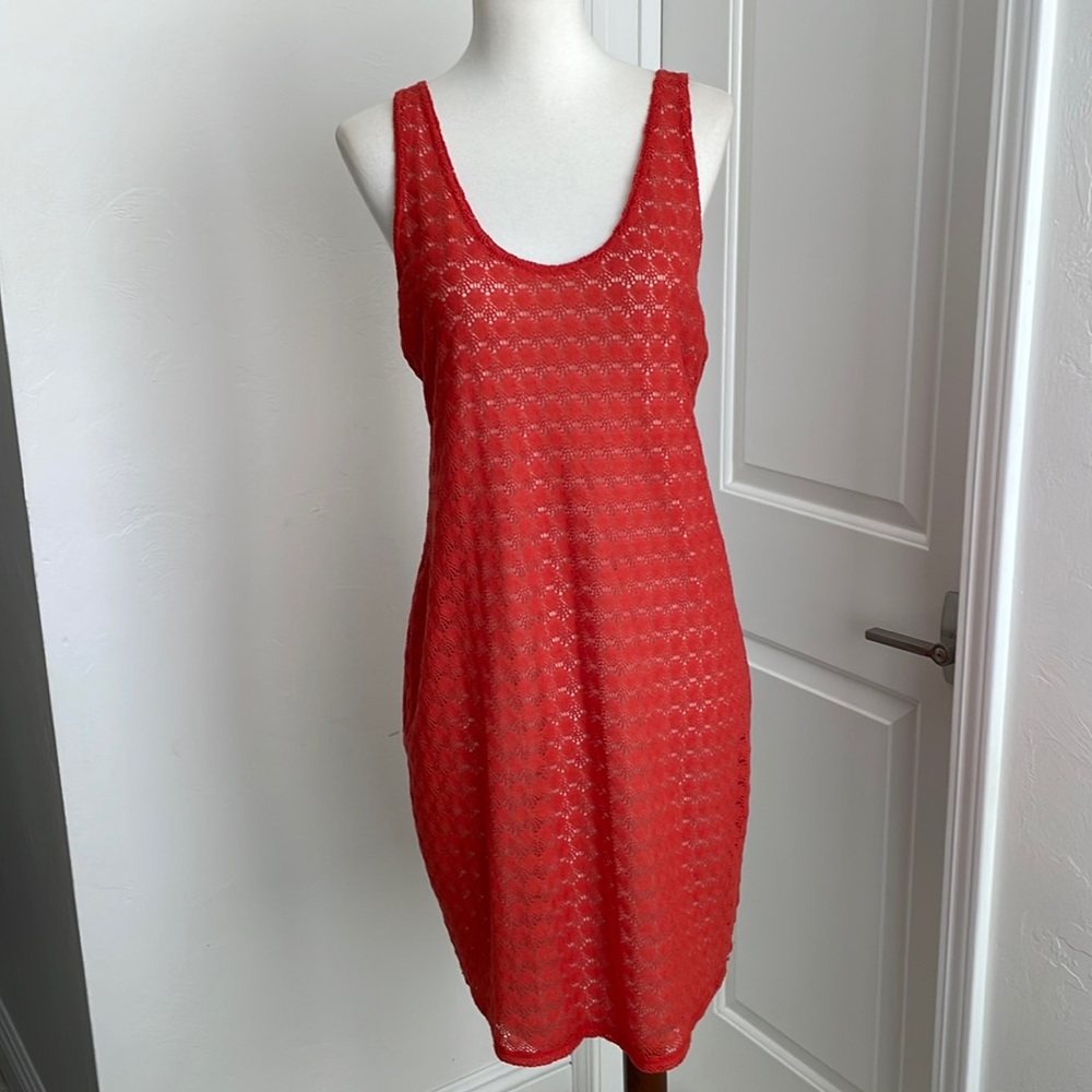 NWT Sanctuary crochet tank lined dress